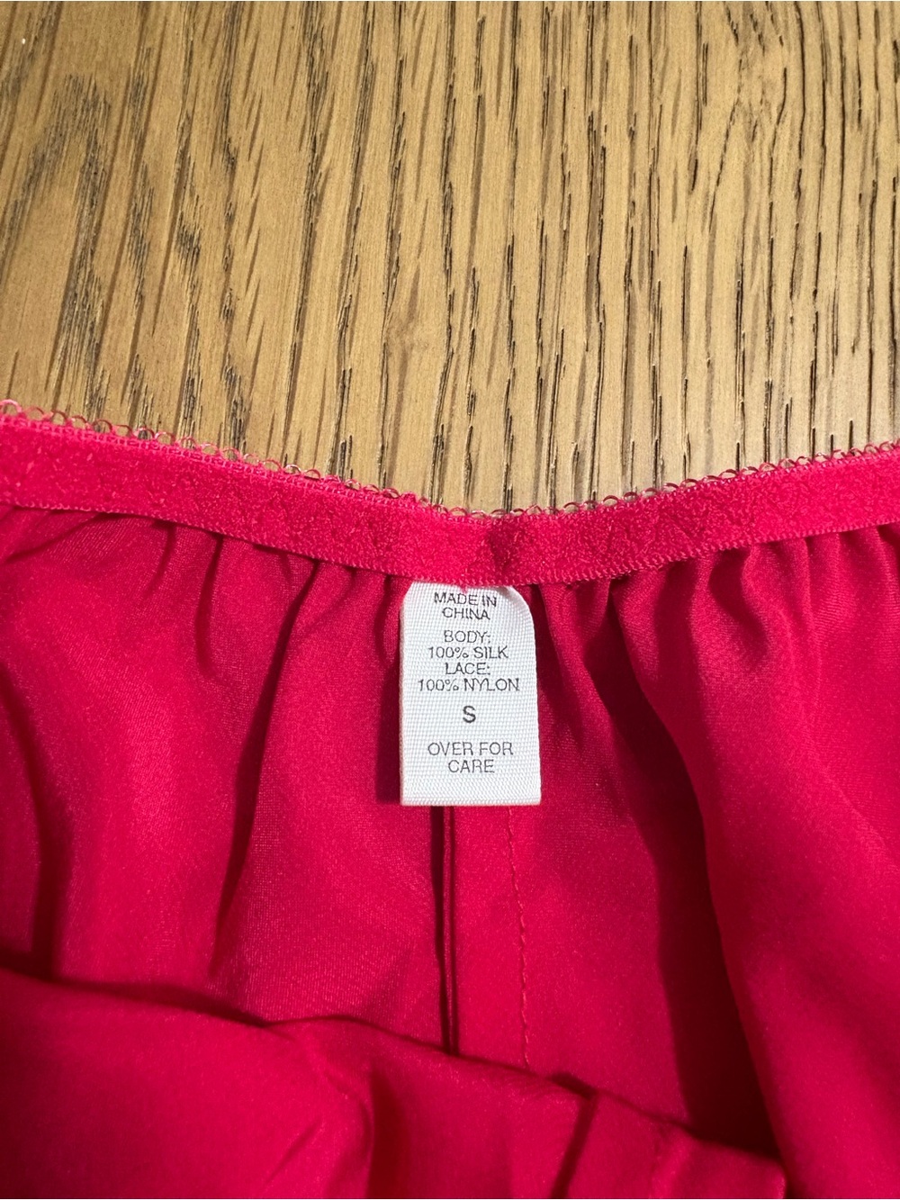 Satin High-Waist Lounge Shorts — red - Picture 3 of 4